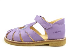 Angulus lilac confetti sandal med hjerte og glitter (smal)